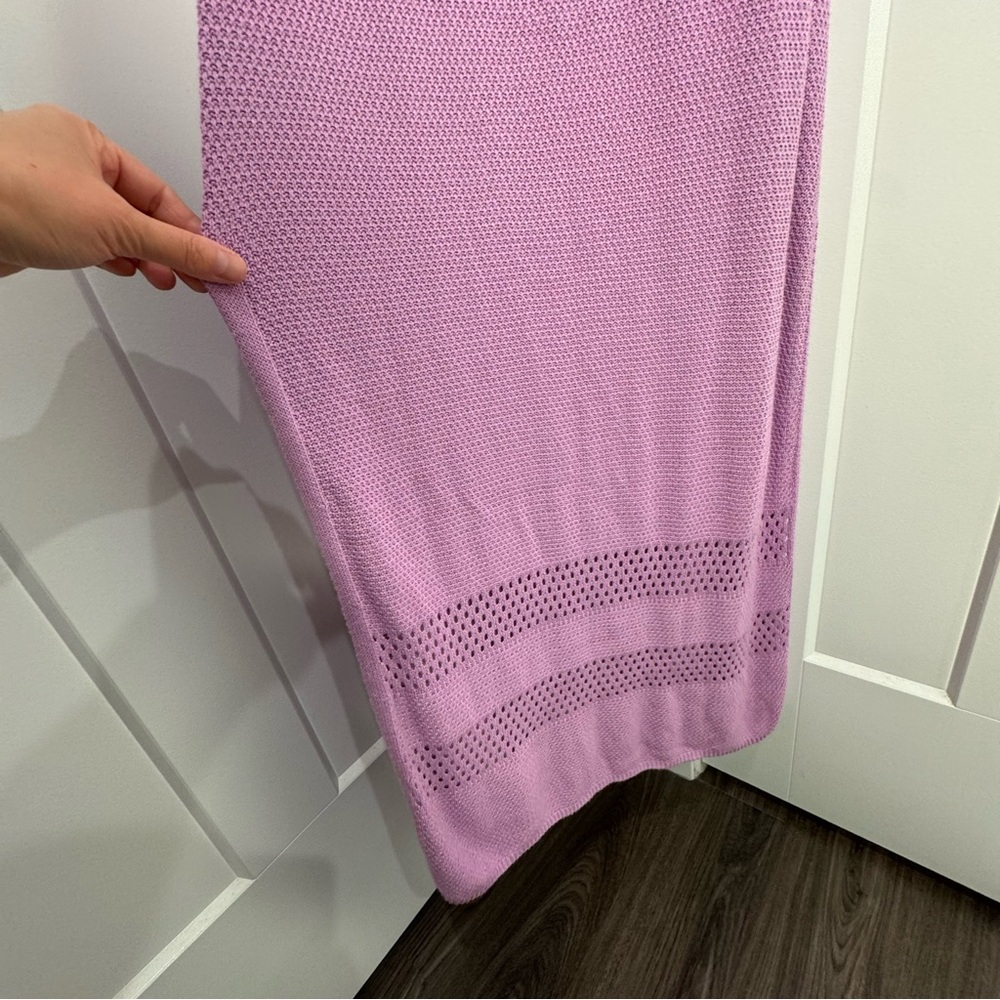 Anthropologie Seafolly Austrailia Lilac Terrain Beach Cover Up Dress M NEW - Picture 4 of 6